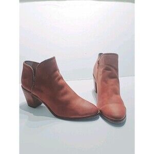 Lucky Brand  Women's Brown Leather  Pincah Ankle Boots Size 7.5